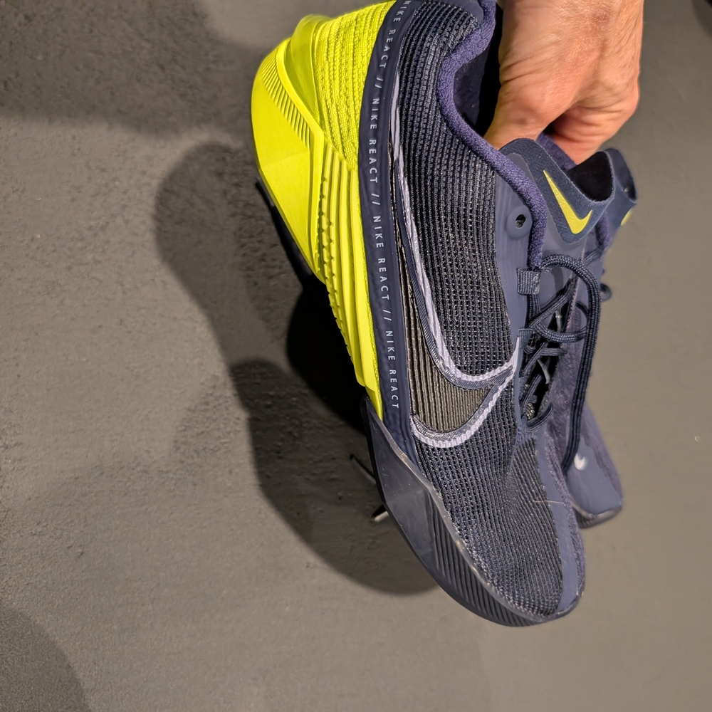 Nike Navy and Neon Yellow Running Shoes